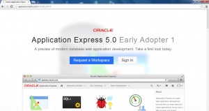 Oracle Application Express (Early Adopter)